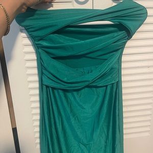 Green/teal midi dress